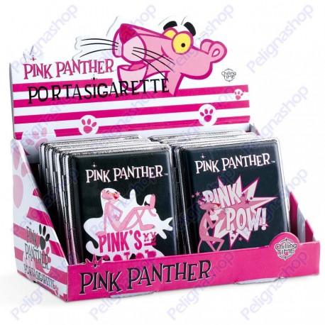 Portasigarette in metallo Pantera Rosa Pink Panther