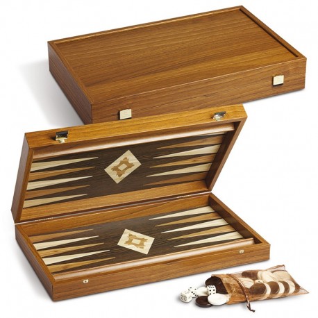 Backgammon Juego completo di pedine e dadi JU00349