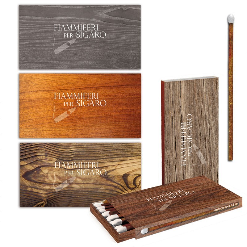 Fiammino - Fiammiferi per sigari Cigar Wood - 1 scatolina da 20