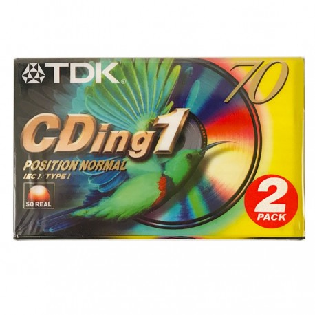 2 Audiocassette TDK CDing1 70 minuti position normal