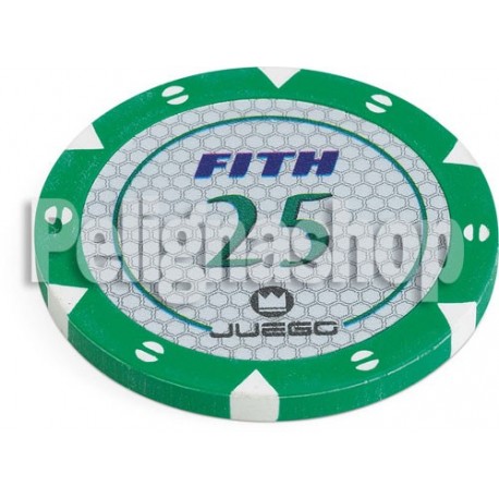 JUEGO FICHES TOURNAMENT Verdi 14 gr Tubo da 100 pz