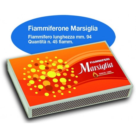 Fiammiferoni Marsiglia - 1 Box da 10 scatoline da 45
