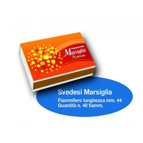 Fiammiferi Svedesi Marsiglia - 1 Box da 100 scatoline