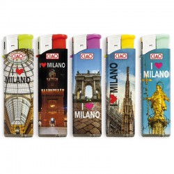 Ciao Piezo Large Milano - Box da 50 Accendini