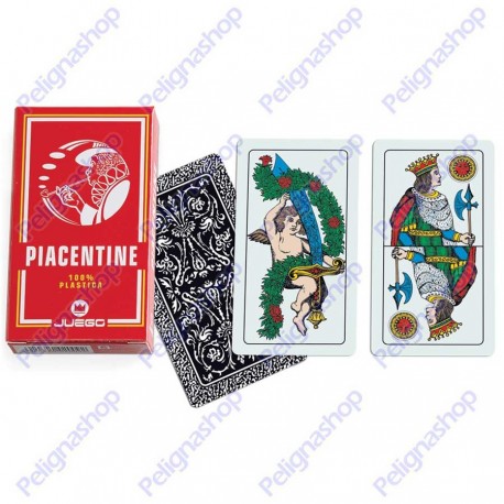 Mazzo di Carte da gioco Juego Piacentine 100% plastica