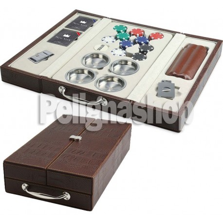 JUEGO Valigetta ecopelle MULTI SET MIAMI BROWN