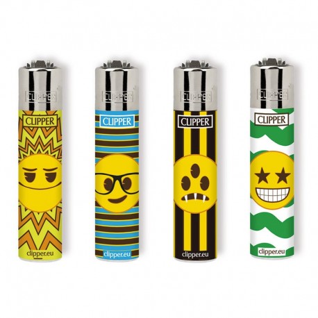 Clipper Micro HAPPY EMOJI K Serie 1 - 4 Accendini sfusi