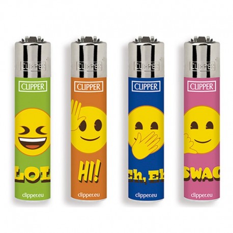 Clipper Micro HAPPY EMOJI K Serie 2 - 4 Accendini sfusi