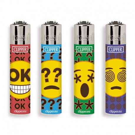 Clipper Micro HAPPY EMOJI K Serie 3 - 4 Accendini sfusi