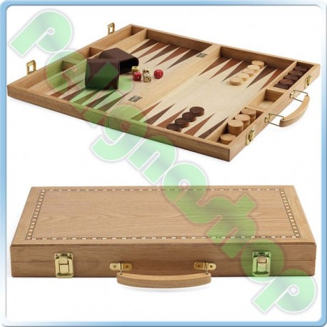 JUEGO Backgammon Valigetta con dadi pedine e bicchieri