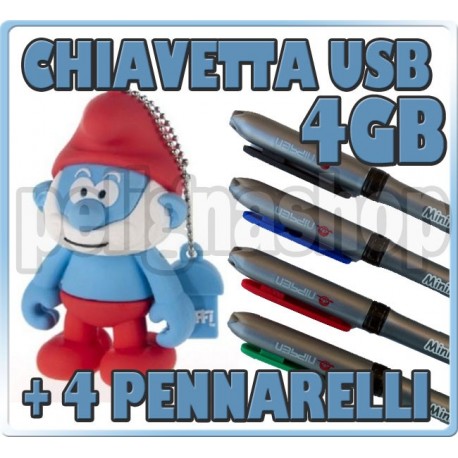 Penna usb PUFFI pendrive chiavetta 4gb GRANDE PUFFO