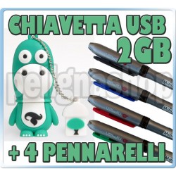 Penna usb DINOSAURI pendrive chiavetta 2gb Dinosauro 3