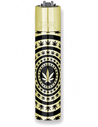 Accendino Clipper Metal Large Leaves...