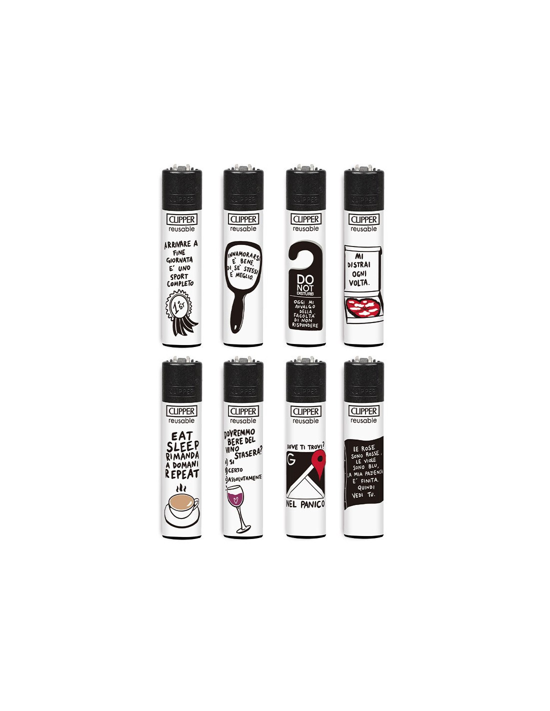 Vetrina Per Accendini Clipper - Espositore In Legno Bianco Per 72 Accendini