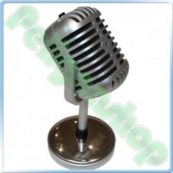 Satzuma Microfono Old Style Retro Vintage in Plastica jack 3,5 mm