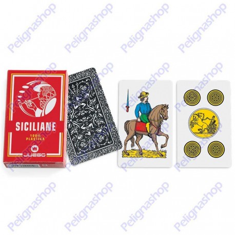 Mazzo di Carte da gioco Juego Siciliane 100% plastica