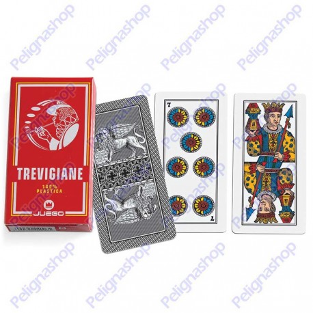 Mazzo di Carte da gioco Juego Trevigiane 100% plastica