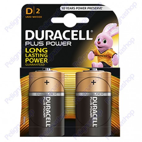 Duracell Long Power Alcaline Torcia D - Blister 2 Batterie