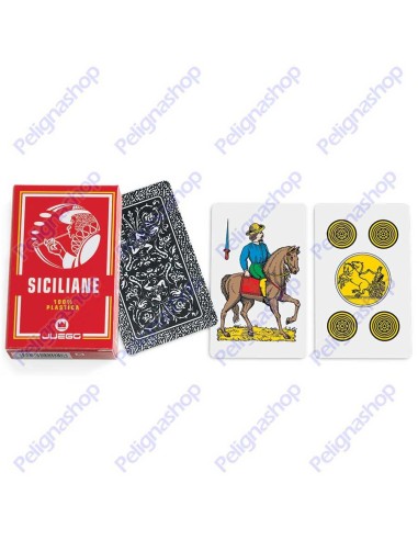 Mazzo di Carte da gioco Juego Siciliane 100% plastica