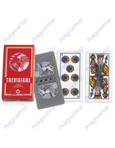 Mazzo di Carte da gioco Juego Trevigiane 100% plastica