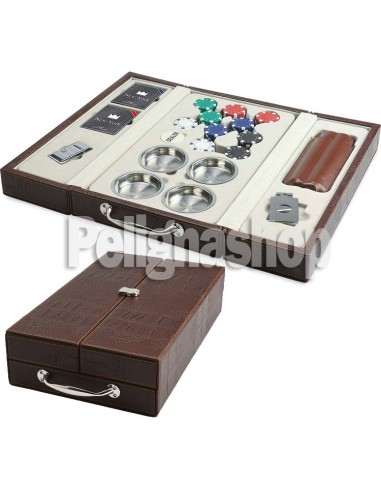 JUEGO Valigetta ecopelle MULTI SET MIAMI BROWN