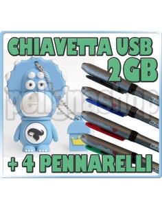 Penna usb DINOSAURI pendrive chiavetta 2gb Dinosauro 2