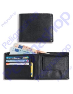 Portafoglio orizzontale in pelle EGOIST con tasche portamonete