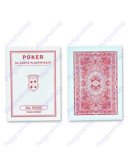 Carte da gioco POKER LEGGERO Dal Negro 54 carte plastificate