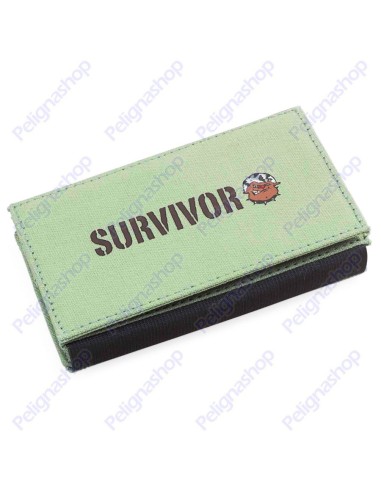 Portatabacco SURVIVOR ROLLING BAG multitasche in canvass Chiaro