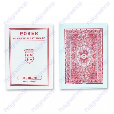 Carte da gioco POKER LEGGERO Dal Negro 54 carte plastificate