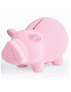 Salvadanaio Porcellino Piccolo maialino PINK Chilling Time