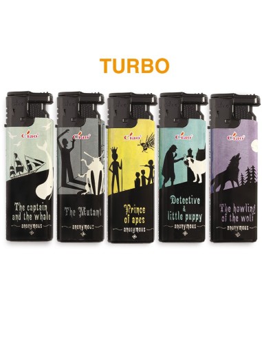 Ciao Turbo LARGE PAPERBACKS - Box da 50 Accendini