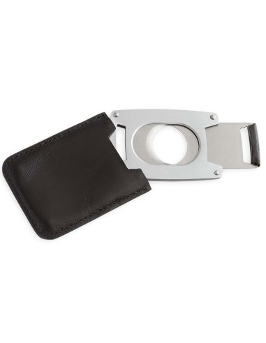 Ghigliottina per sigari in pelle nera OFFICINE DE MEDICI