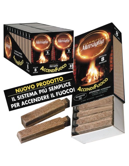 Accendifuoco Marsiglia - 1 Box da 20 scatoline