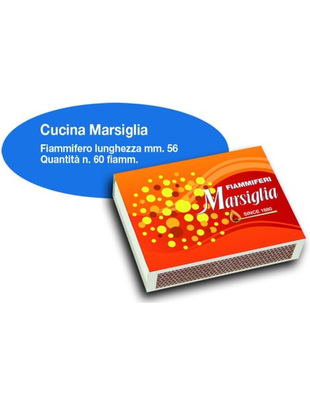 Fiammiferi Cucina Marsiglia - 1 Box da 50 scatoline da 60
