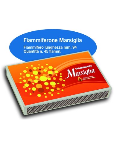 Fiammiferoni Marsiglia - 1 Box da 10 scatoline da 45