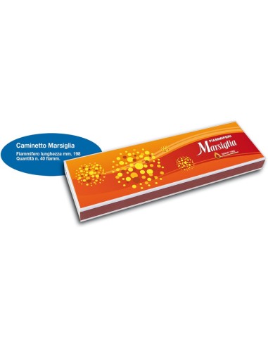 Fiammiferi Caminetto Marsiglia - 1 Box da 10 scatoline