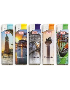 Ciao Piezo Large Venezia - Box da 50 Accendini