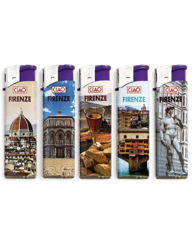 Ciao Piezo Large Firenze - Box da 50 Accendini