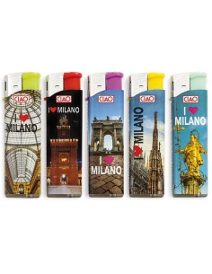 Ciao Piezo Large Milano - Box da 50 Accendini