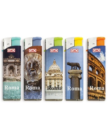 Ciao Piezo Large Roma - Box da 50 Accendini