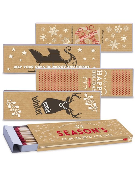 Fiammiferi Fiammino Caminetto Holiday - Box da 12 scatoline