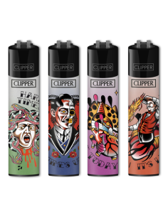 Accendino Clipper Large Fantasia HARD LOVE - Accendini Clipper Sfusi