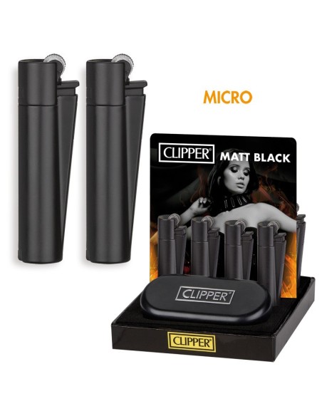 Accendino Clipper Micro Metal MATT BLACK - Accendini Clipper