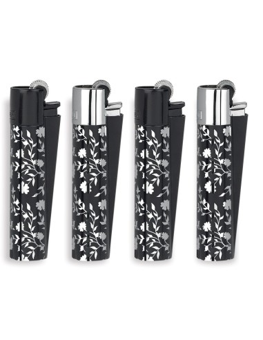 Accendino Clipper Micro Metal SILVER PATTERN - Accendini Clipper