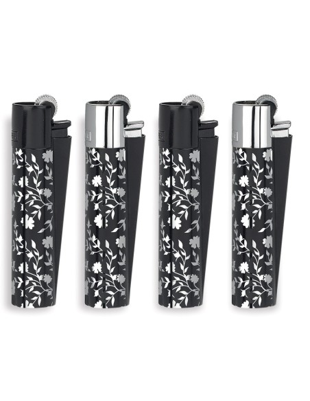 Accendino Clipper Micro Metal SILVER PATTERN - Accendini Clipper