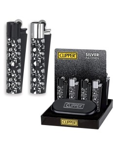 Accendino Clipper Micro Metal SILVER PATTERN - Accendini Clipper