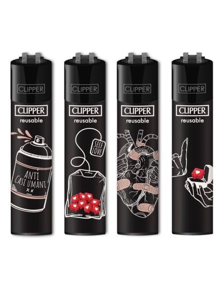 Accendino Clipper Large Fantasia San Valentino: Single mood - Accendini Clipper Edizione Limitata