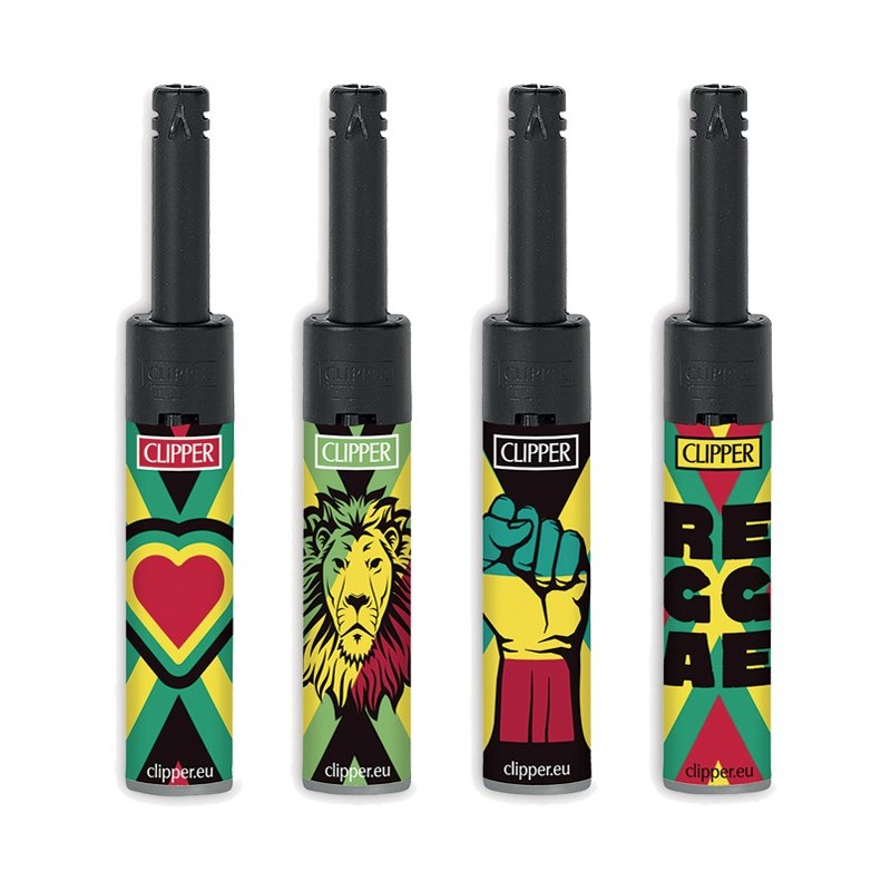 Clipper Mini tube Jamaica Raggae - 4 Accendini