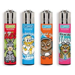 Clipper Large Fantasia ANIMAL QUOTES - 4 Accendini
